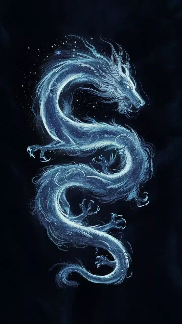 RG魔龍傳奇冰龍旋渦背景圖，呈現寒冰龍形特效